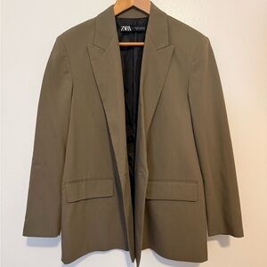 Zara Women's Khaki Color Blazer